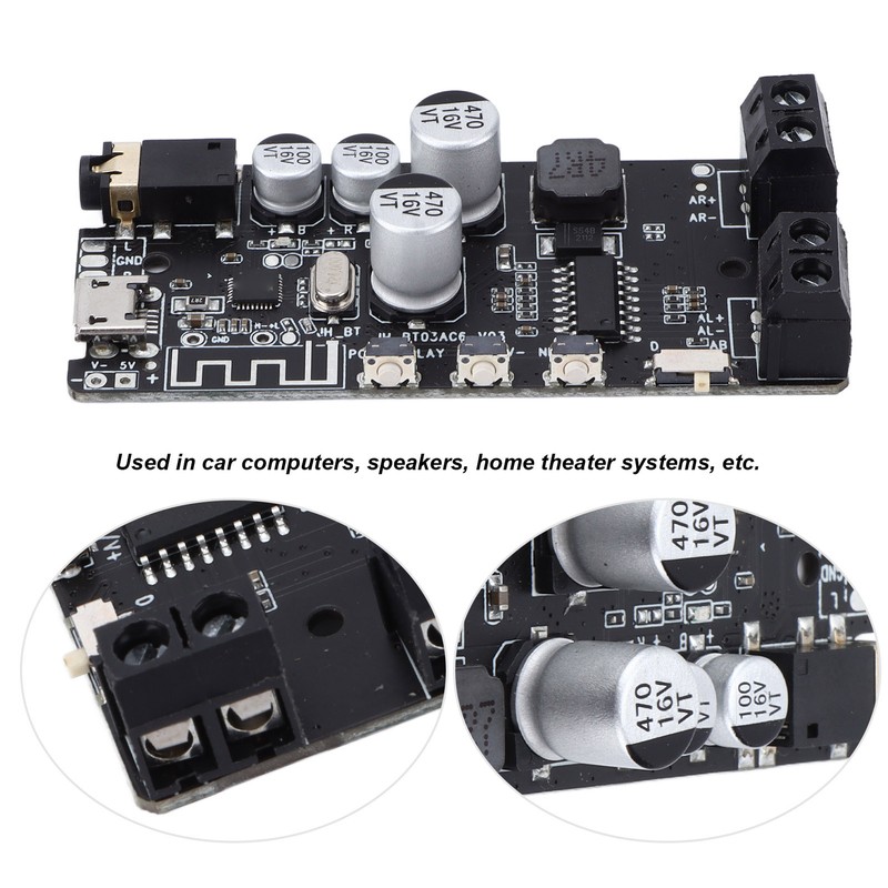 Digital Amplifier Board Wireless Stable Stereo Power Amplifier Module with