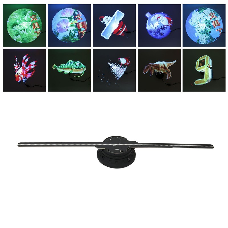 3D Hologram Fan 512x234P Resolution 234 LED Beads 16.5in Hologram