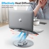 OMOTON Adjustable Laptop Stand with 360 Rotating Base, Ergonomic Laptop