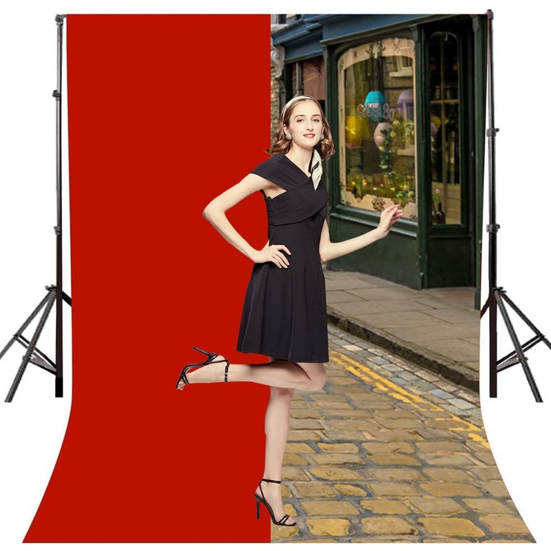 xisho Blue Screen Backdrop 6.6×5ft Portrait Background 100% Polyester Collapsible