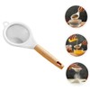 Mikinona Wooden Handle Stainless Steel Flour Sifter Baking Sieve Strainer