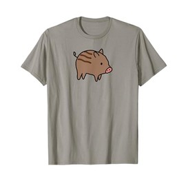 Wild Boar Piglet, Cute Kawaii Baby Pig Zodiac Hog Swine T-Shirt