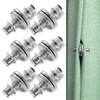 WELANE Curtain Magnets Buckle, 6 PCS Magnetic Curtain Clips for