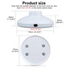 Helunsi 3Pcs Floor Lamp Foot Switch, White Foot Pedal Switch,
