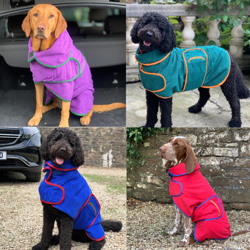 TAIL BLAZERS™ Quality Dog Drying Coat Keeps Dog Warm After