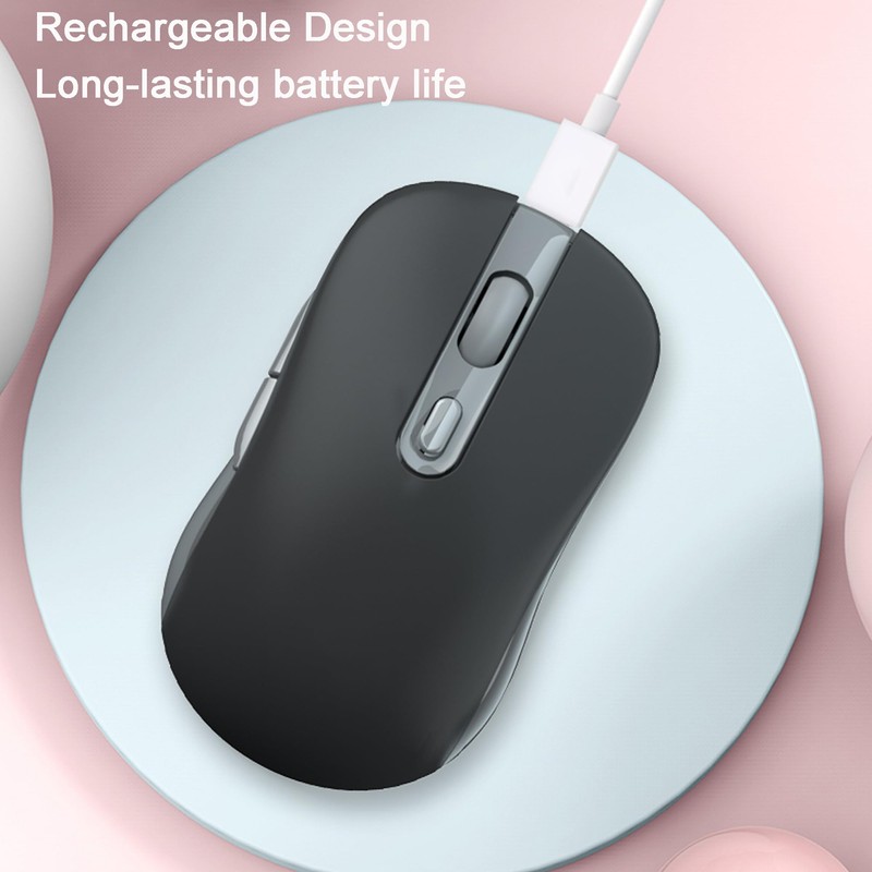 Samudgate Wireless Mouse, Dual Mode Computer Mouse, 2.4G Optical Mouse