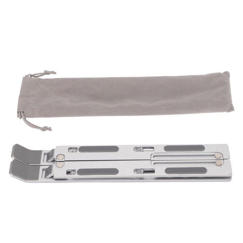 Laptop Stand Aluminium Alloy Adjustable Height Nonslip Rubber Pads Foldable