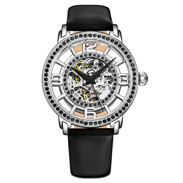 Stuhrling Original Womens Dress Watch with Brown Leather Strap -