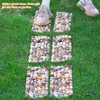 River Rock Stepping Stones, 6 Pcs 16" L x 5.5"