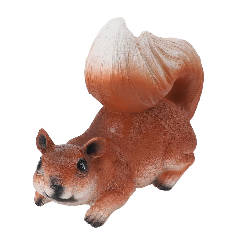 Squirrel Garden Decor Outside Funny Resin Statue Courtyard Balcony Outdoor