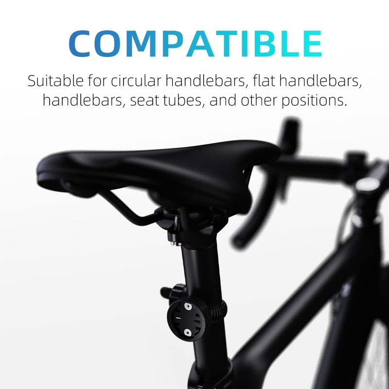 CYCLAMI Adjustable Out Front Bike Mount, Compatible with Garmin Edge,