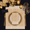 Faux Burlap Lace Design Paper Napkins Disposable 60PCS