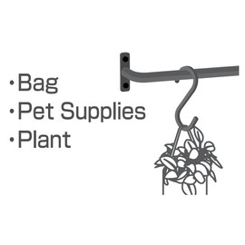 三栄 Iron S Shaped Silver Hanging Hooks