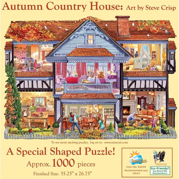 SUNSOUT INC - Autumn Country House - 1000 pc Special