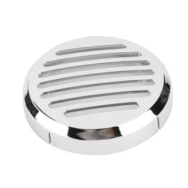 Motorcycle Horn Cover, 3.5" Chrome Round Horn Cover Fits for Cruisers Motorcycle Modification Accessories