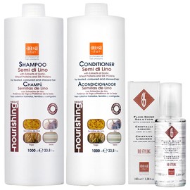 Ever Ego Semi De Lino Shampoo 33.8oz + Conditioner 33.8oz + Fluid 3.38oz