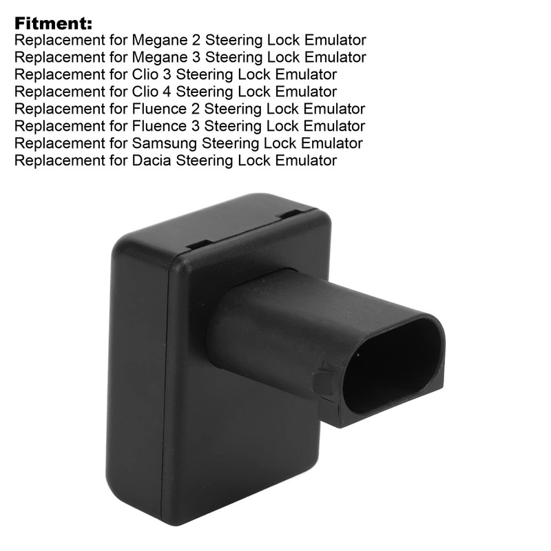 FTVOGUE Steering Lock Emulator, Black ABS Steering Lock Emulator, ESL