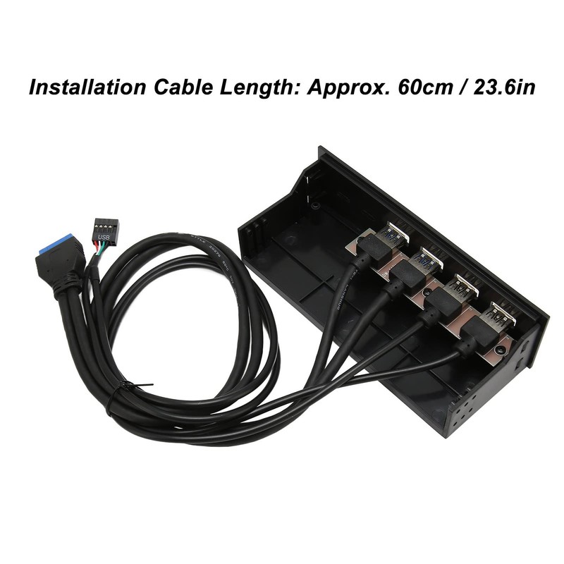 USB 3.0 Front Panel, 5.25in 4 Ports 5Gbps High Speed