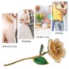 Gold Rose 24K Gold Plated Rose Gift Ornament for Birthday