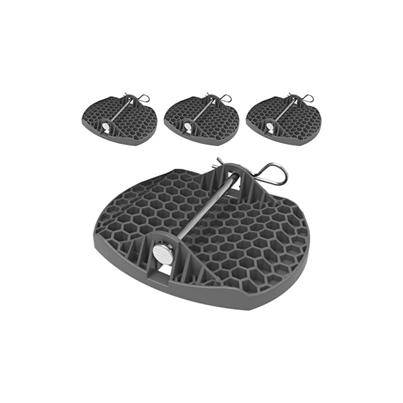 XL Caravan Jack Pads METAL PIN 4 X Attach A