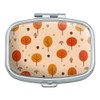 Autumn Fall Trees Pattern Rectangle Pill Case Trinket Gift Box