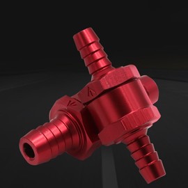 4 x Petrol, Diesel, Water, Fuel Line, Carburettor Compatible, Check Valve (Red)