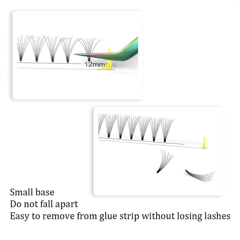 Ready-to-Use Fan Eyelashes, 8D-C-0.07-15 Volume Eyelash Extension, 4D, 6D, 0.07/0.10