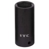 ITC 1/2-Inch Drive, 11/16“, Deep, 6 Point, SAE Impact Socket,