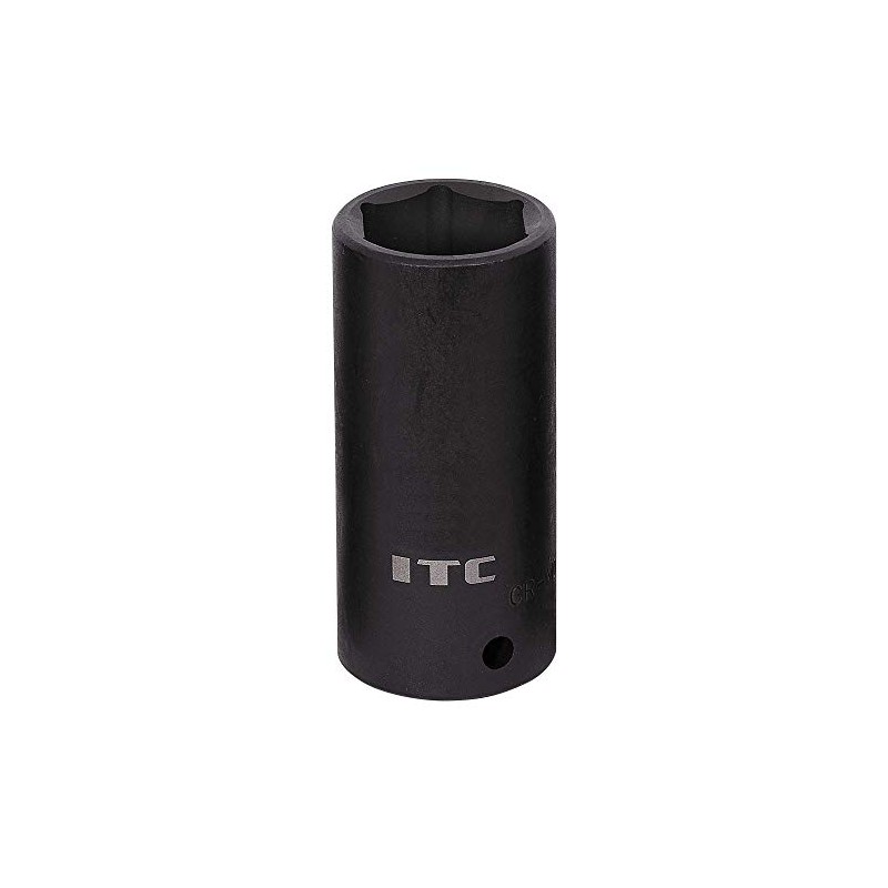 ITC 1/2-Inch Drive, 11/16“, Deep, 6 Point, SAE Impact Socket,