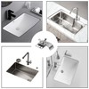 Rrina 10Pcs 304 Stainless Steel Heavy Duty Sink Clips Kit,