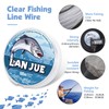 2Pcs 100M Fishing Line, 0.45mm Nylon Fishing Wire Clear Fishing