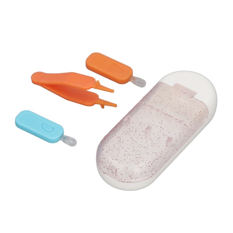 Baby Ear Nose Cleaner Set TPR Portable Double Head Safely