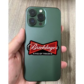 (Pack of 3) Bricklayer Vinyl Stickers Masonry Construction Decals for Hard Hat, Tool Box, Laptop Waterproof, Durable & Funny Gift for Skilled Tradesmen 3 Inches