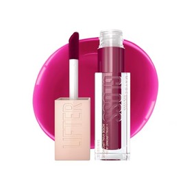 Maybelline Lifter Gloss Extended Brillo Labial de Larga Duración con Ácido Hialurónico, Labios Voluminosos e Hidratados hasta por 4 H, Aplicador XL, T