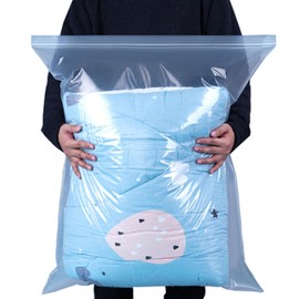 20 Pcs Clear Seal Bags Waterproof Luggage Organiser, 60 x 70cm Space Saver Bags for Organization, Travel Clothes Storage Bags, Suitable for storing Large Coats, Quilts, Down Jackets.