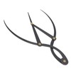 Eyebrow Ruler Multifunctional Stainless Steel 3 Point Positioning Ruler for