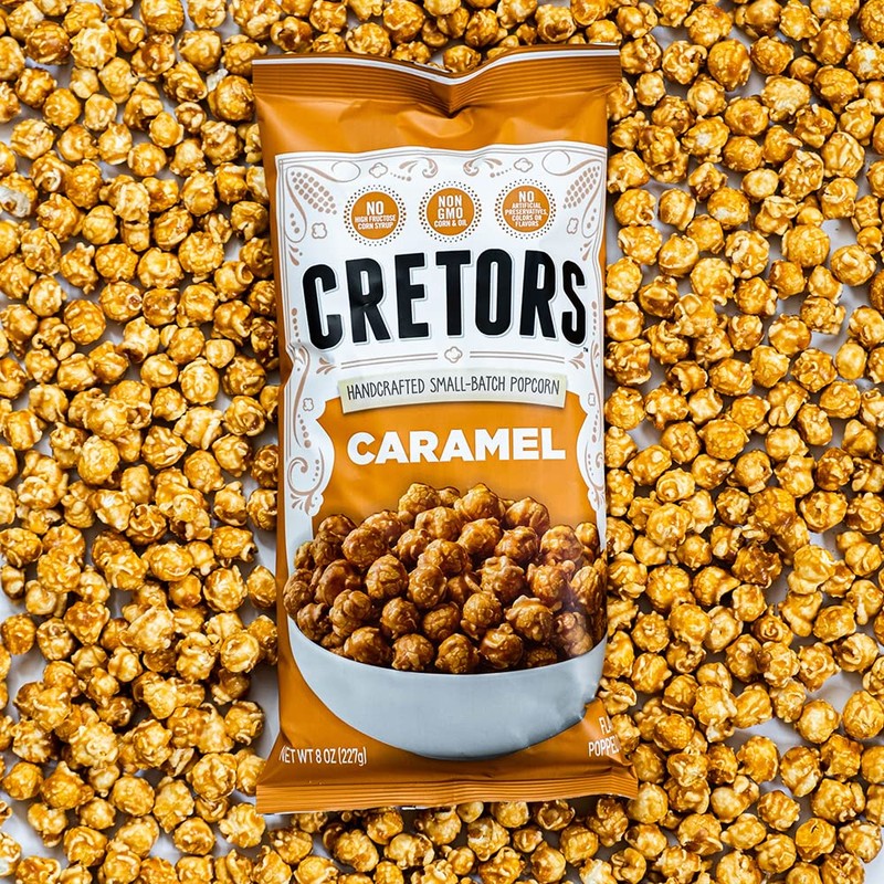 G.H. Cretors Caramel Popcorn, Non GMO, Zero Trans Fat, 8
