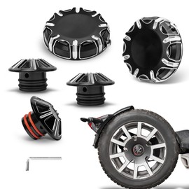 Axle Cap & Wheel Bearing Covers Set for Can-Am Ryker 600 900 / Rally Edition (2015-2025) / Sport (2022-2025) Aluminum Front & Rear Axle Wheel Protection Covers Accessories