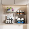 Delamu 2-Tier Under Sink Organizers and Storage, Multi-Purpose Stackable Bathroom