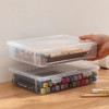 Vidifor Plastic Storage Containers with Latching Lid for Pencil Box,