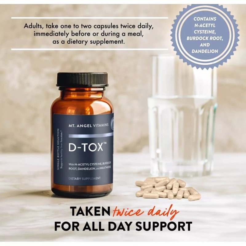 Mt. Angel Vitamins D-Tox - Advanced Liver Cleanse & Detox