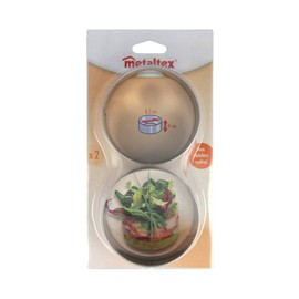 Metaltex 523 204 Set 2 Ringe, Edelstahl emplatar 85 x 42 mm