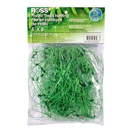 Ross Trellis Netting (Support for Climbing, Fruits, Vegetables and Flowers) Green Garden Netting, 5 feet x 8 feet