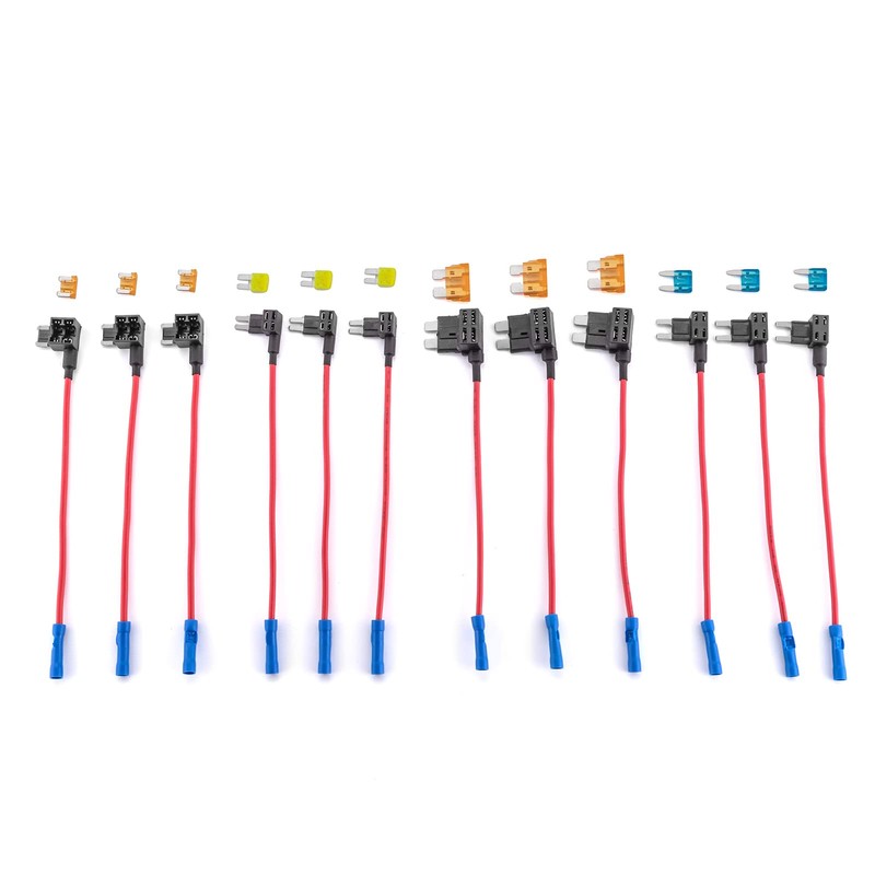 WeiSen 4 Types 12V Cars Add-a-Circuit and Fuse Kit -