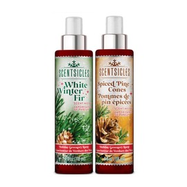 Scentsicles Scent Mister White Winter Fir and Spiced Pine Cones - 2 Pack of Spray Bottles (4 Oz Each)
