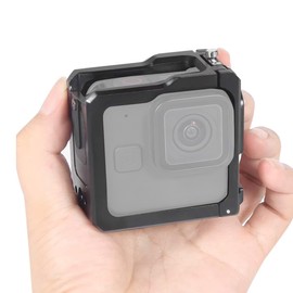 Cage Protective Frame for Gopro Hero 11 Black Mini, Aluminum Alloy, 1/4 Inch Extension Hole, Action Camera Cage Shell with Camera Battery Cover for Gopro Hero 11 Black Mini Protective Accessory