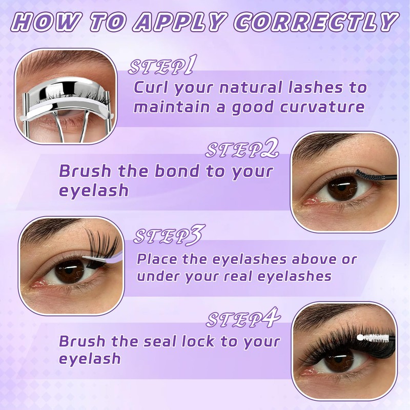 Lash Clusters Kit 720Pcs 60D+80D Natural Cluster Eyelash Extensions Individual