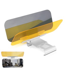 Car Sun Visor, 32 x 16 x 6 cm 2-in-1 Day and Night Anti-Glare Visor Sun Visor Extension Car Windscreen Driving Visor Eye Protection Car Visor HD Automotive Windscreen