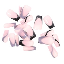 minkissy 24pcs Nail Art False Nails Fake Nails Nail Kits Plastic Nails Press on Nails Kit Nails Press on Fake Nail Kit False Nail Tips Nails Tips Fake Nail Tips Press on Nail Tips Abs