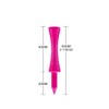 LIKOSO Bamboo Golf Tees Pink 60MM Pack of 100 Non
